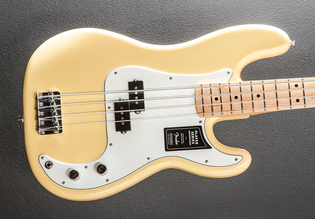 Player Precision Bass - Buttercream w/Maple – Dave's Guitar Shop