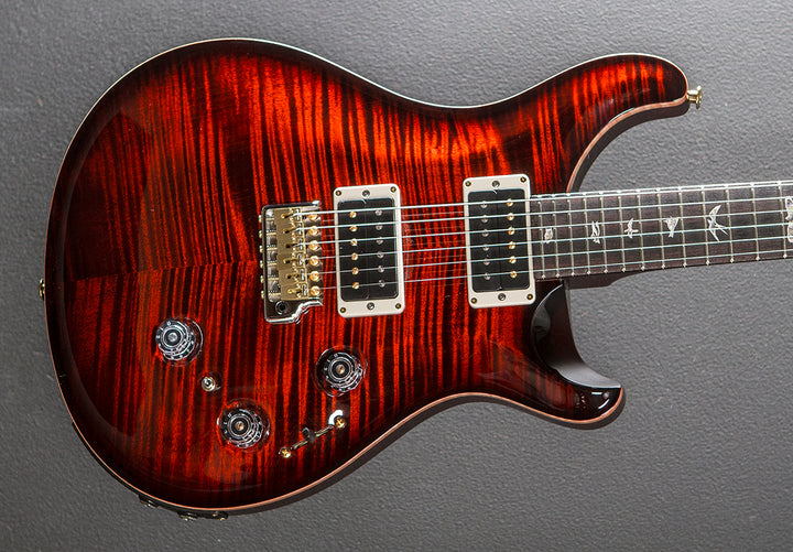 Custom 24 Piezo 10 Top - Fire Red Burst