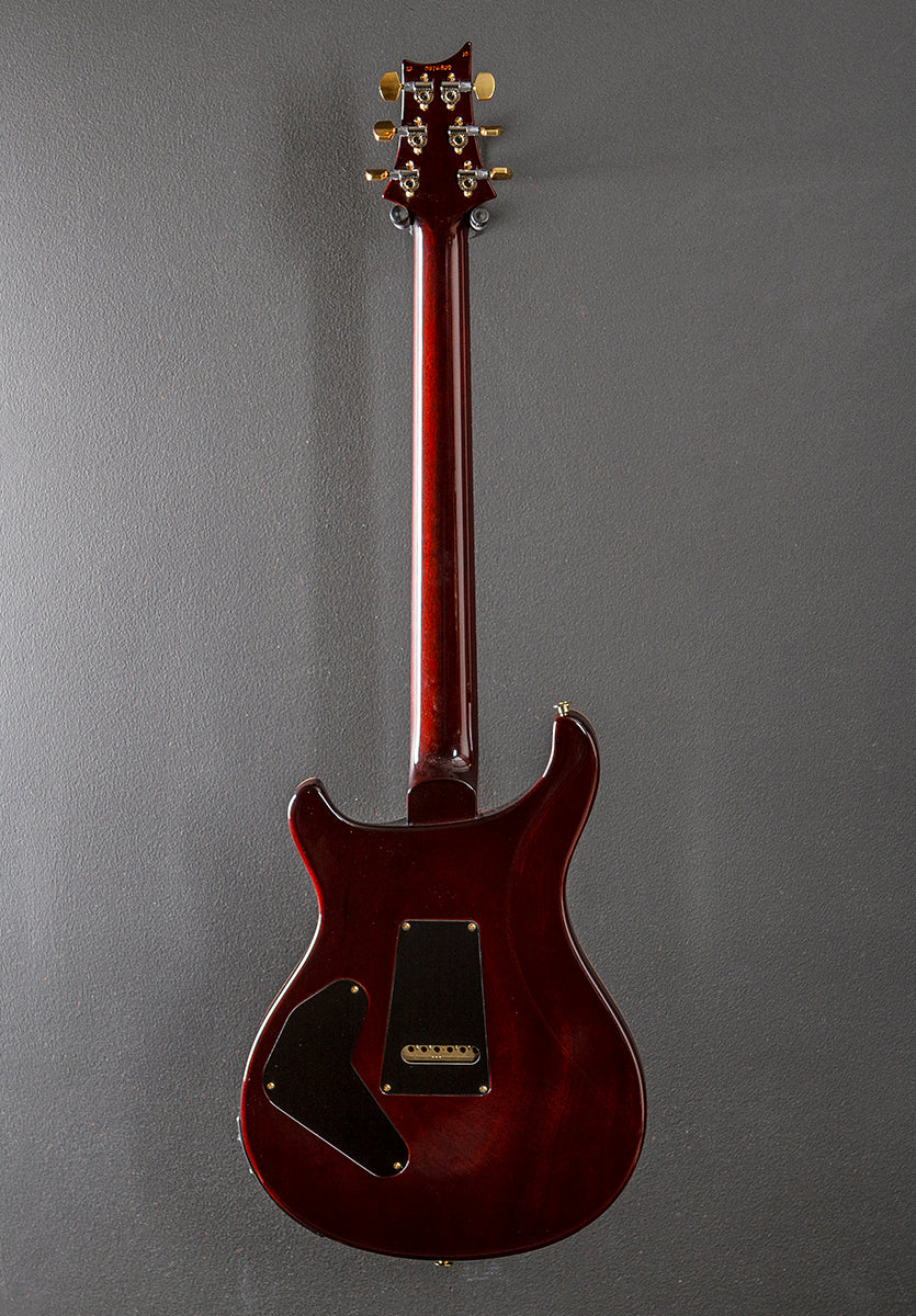 Custom 24 Piezo 10 Top - Fire Red Burst