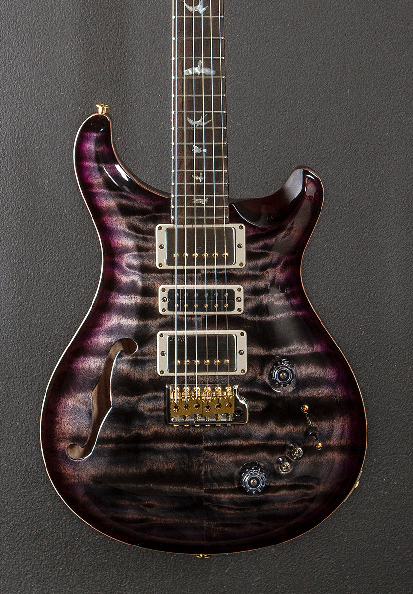 Special Semi-Hollow Wood Library Limited - Charcoal Purple Burst w/Swamp Ash