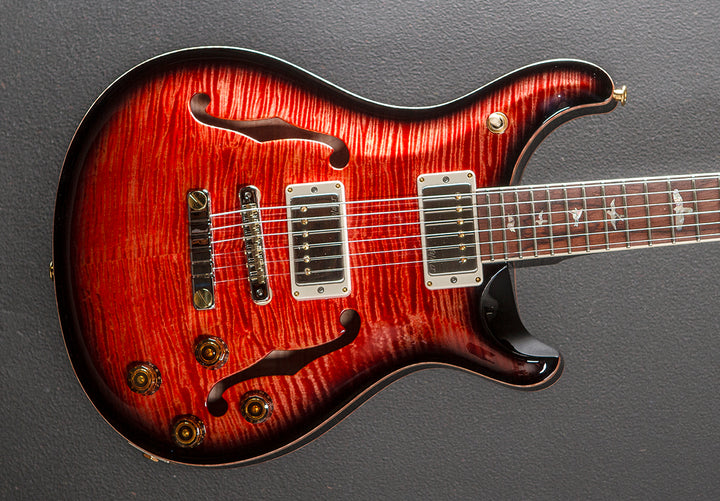 McCarty 594 Hollowbody II Wood Library Limited – Blood Orange Smokeburst w/Brazilian