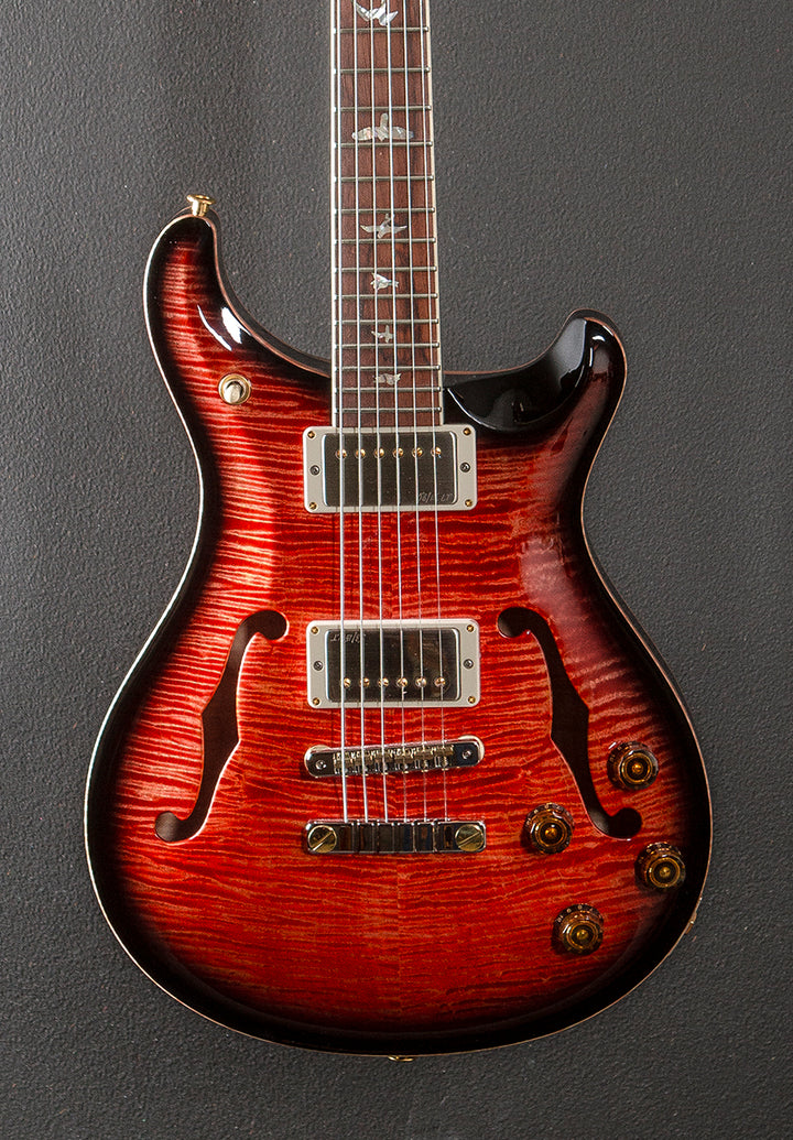 McCarty 594 Hollowbody II Wood Library Limited – Blood Orange Smokeburst w/Brazilian