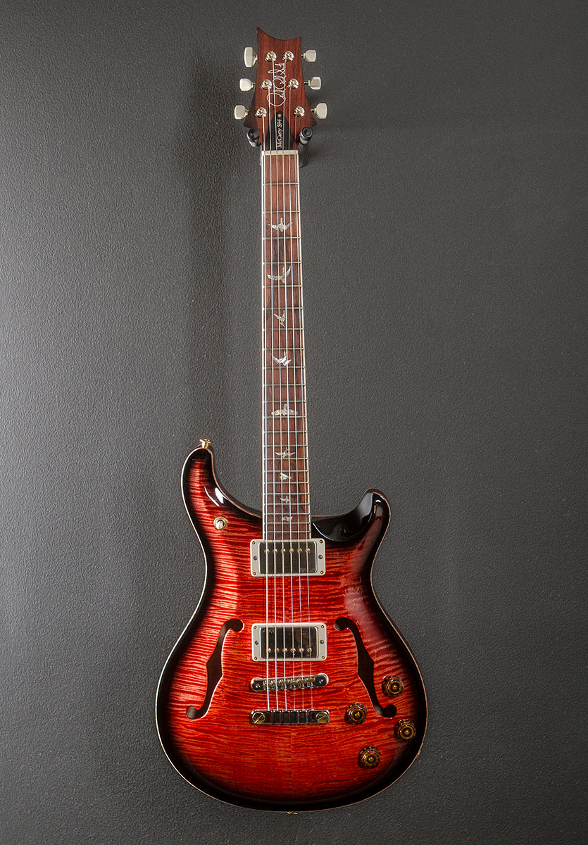 McCarty 594 Hollowbody II Wood Library Limited – Blood Orange Smokeburst w/Brazilian