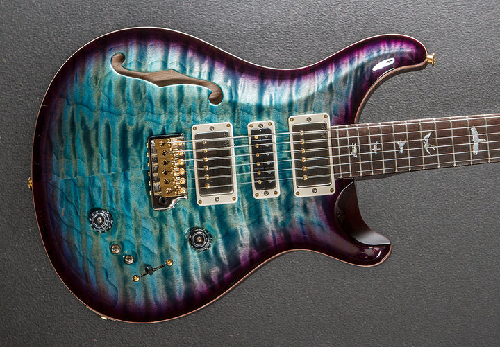 Special Semi-Hollow Wood Library Limited - Aquableux Purple Burst w/Swamp Ash