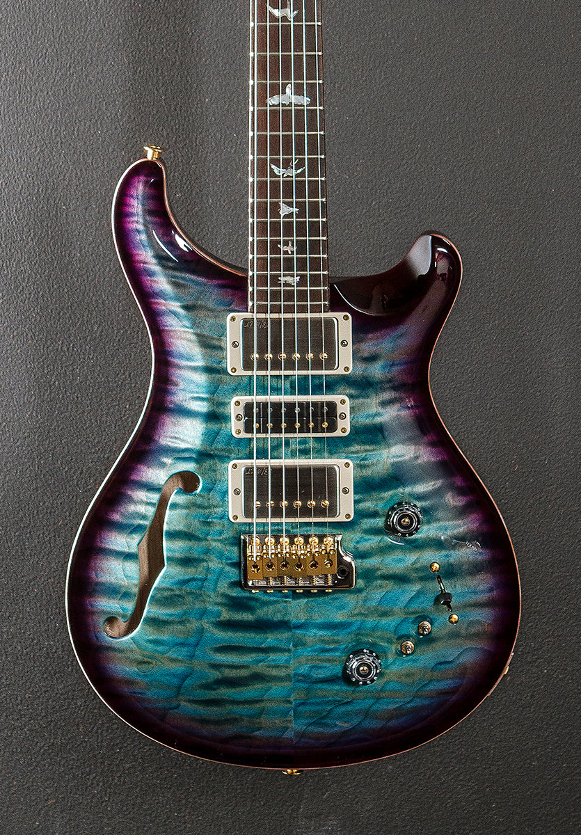 Special Semi-Hollow Wood Library Limited - Aquableux Purple Burst w/Swamp Ash