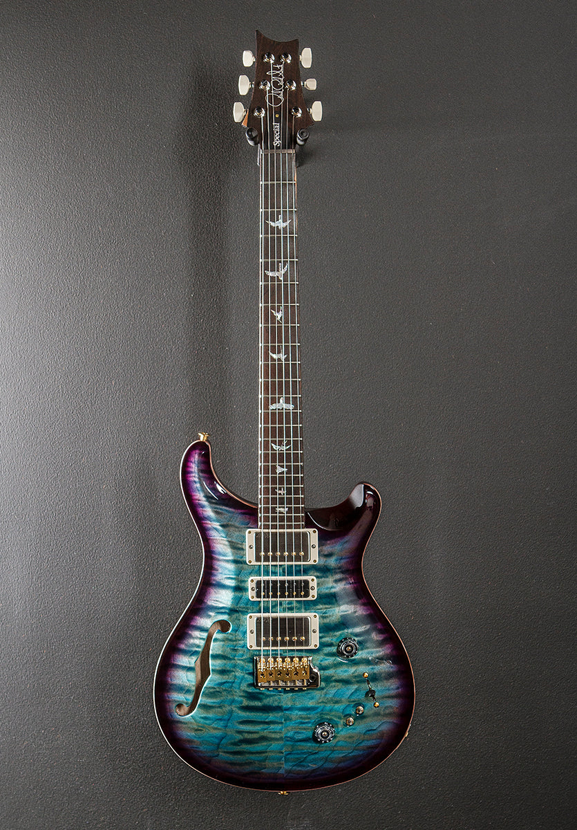 Special Semi-Hollow Wood Library Limited - Aquableux Purple Burst w/Swamp Ash