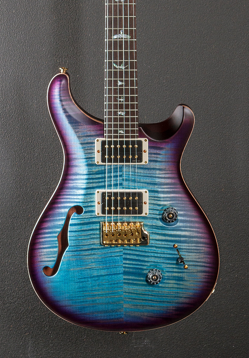 Custom 24 Semi-Hollow Wood Library Limited - Aquableux Purple Burst w/Brazilian