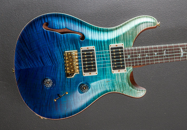 Custom 24 Semi-Hollow Wood Library Limited - Blue Fade w/Brazilian