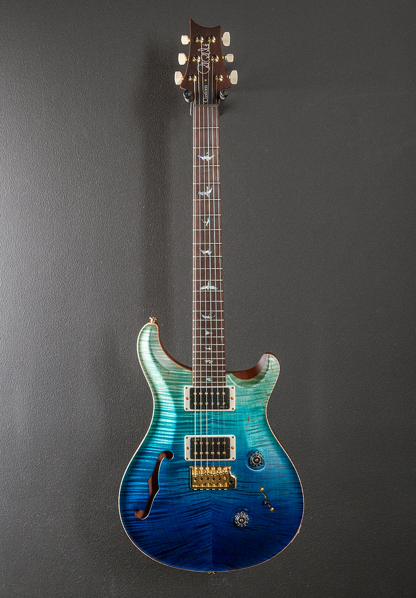 Custom 24 Semi-Hollow Wood Library Limited - Blue Fade w/Brazilian