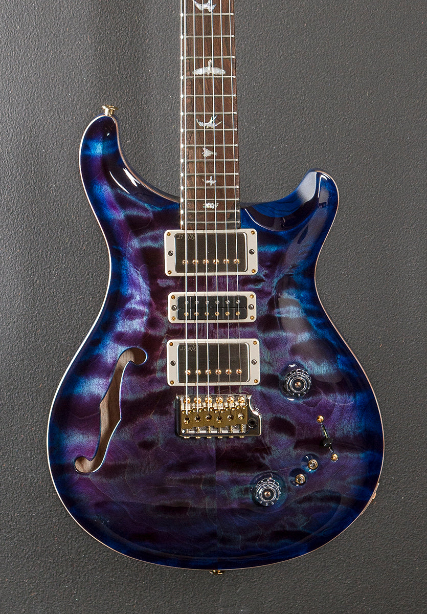 Special Semi-Hollow Wood Library Limited - Dark Aquableux Purple Burst w/Swamp Ash