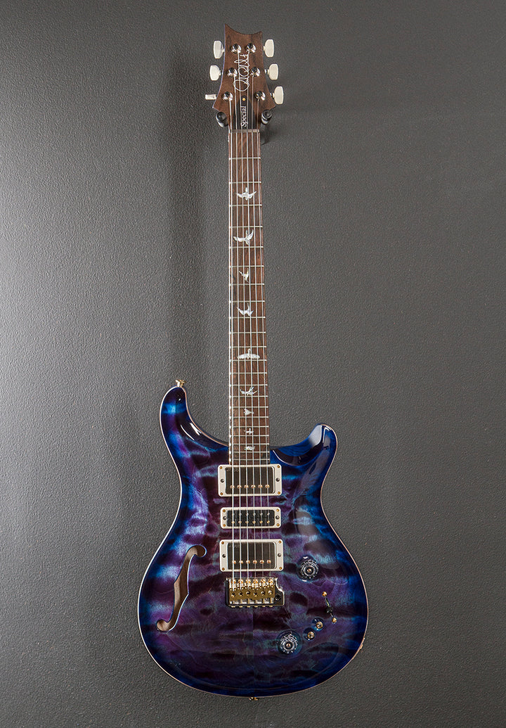 Special Semi-Hollow Wood Library Limited - Dark Aquableux Purple Burst w/Swamp Ash