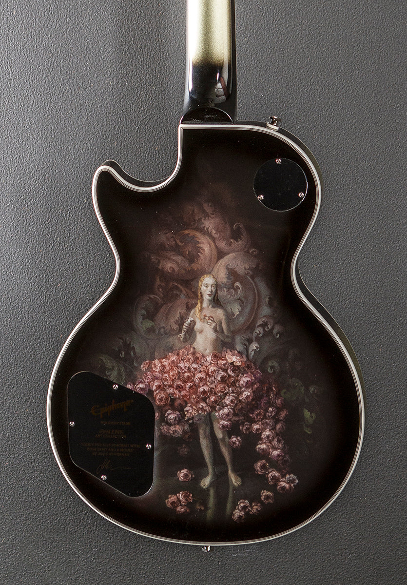 Adam Jones Les Paul Custom Art Collection: Julie Heffernan’s “Study For Self-Portrait with Rose Skirt and a Mouse” '22