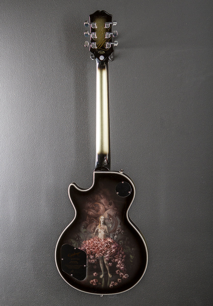 Adam Jones Les Paul Custom Art Collection: Julie Heffernan’s “Study For Self-Portrait with Rose Skirt and a Mouse” '22