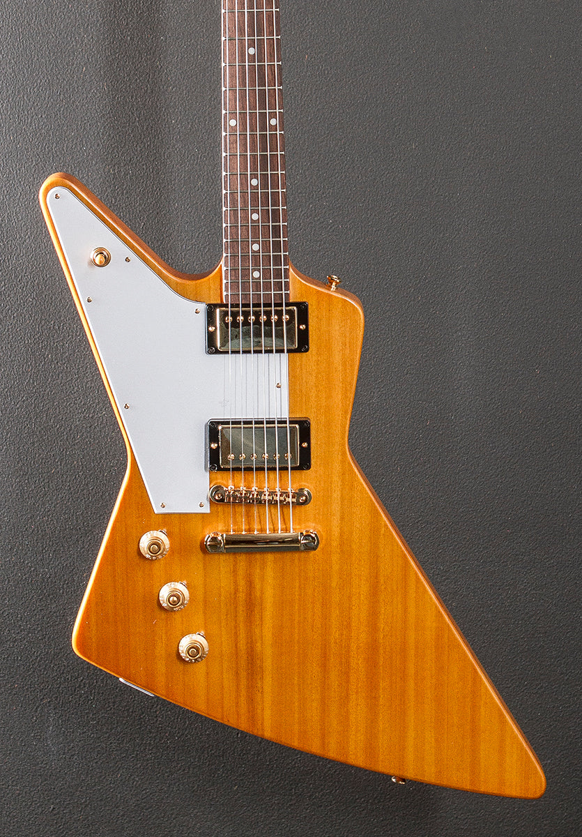 1958 Korina Explorer (White Pickguard) Left Hand - Aged Natural