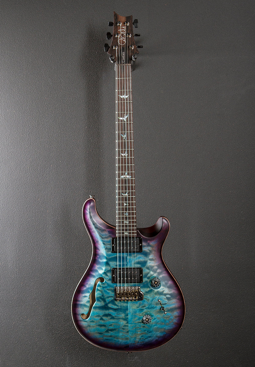 Custom 24 Semi-Hollow Wood Library Limited - Aquableux Purple Burst w/Korina