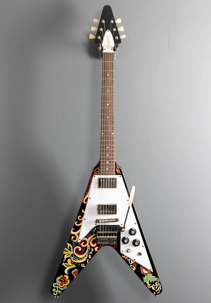 Jimi Hendrix "Love Drops" Flying V - Ebony