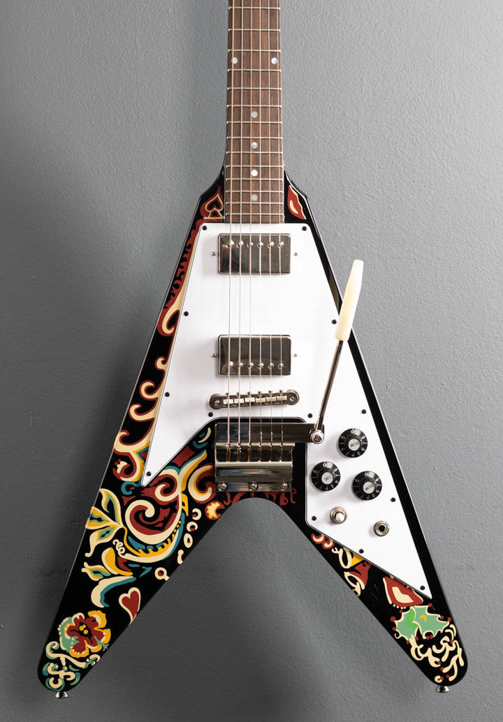 Jimi Hendrix "Love Drops" Flying V - Ebony