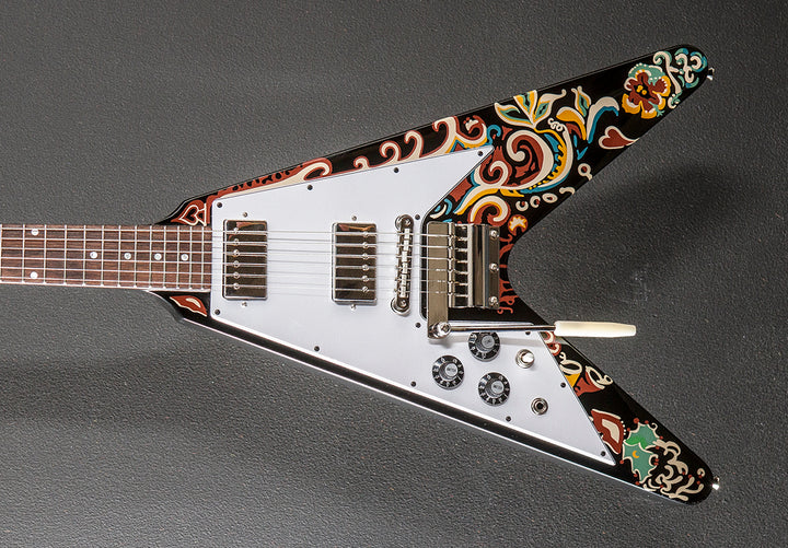 Jimi Hendrix "Love Drops" Flying V Left Hand - Ebony