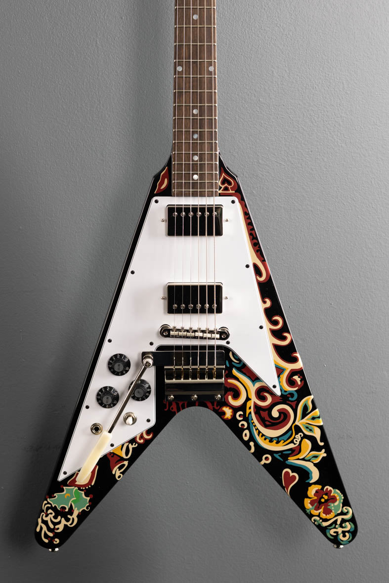 Jimi Hendrix "Love Drops" Flying V Left Hand - Ebony