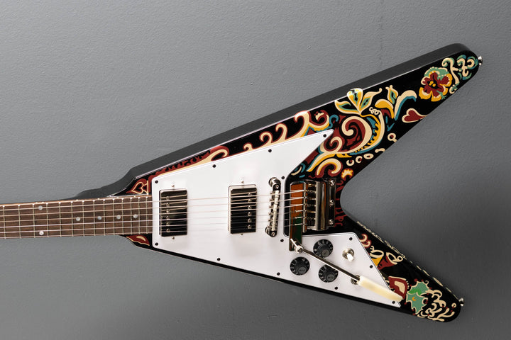 Jimi Hendrix "Love Drops" Flying V Left Hand - Ebony