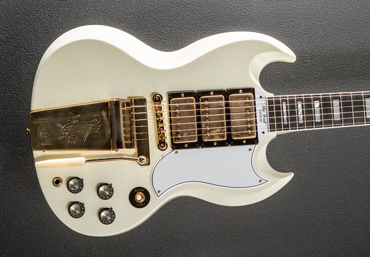 1963 Les Paul SG Custom Reissue w/Maestro Vibrola - Classic White