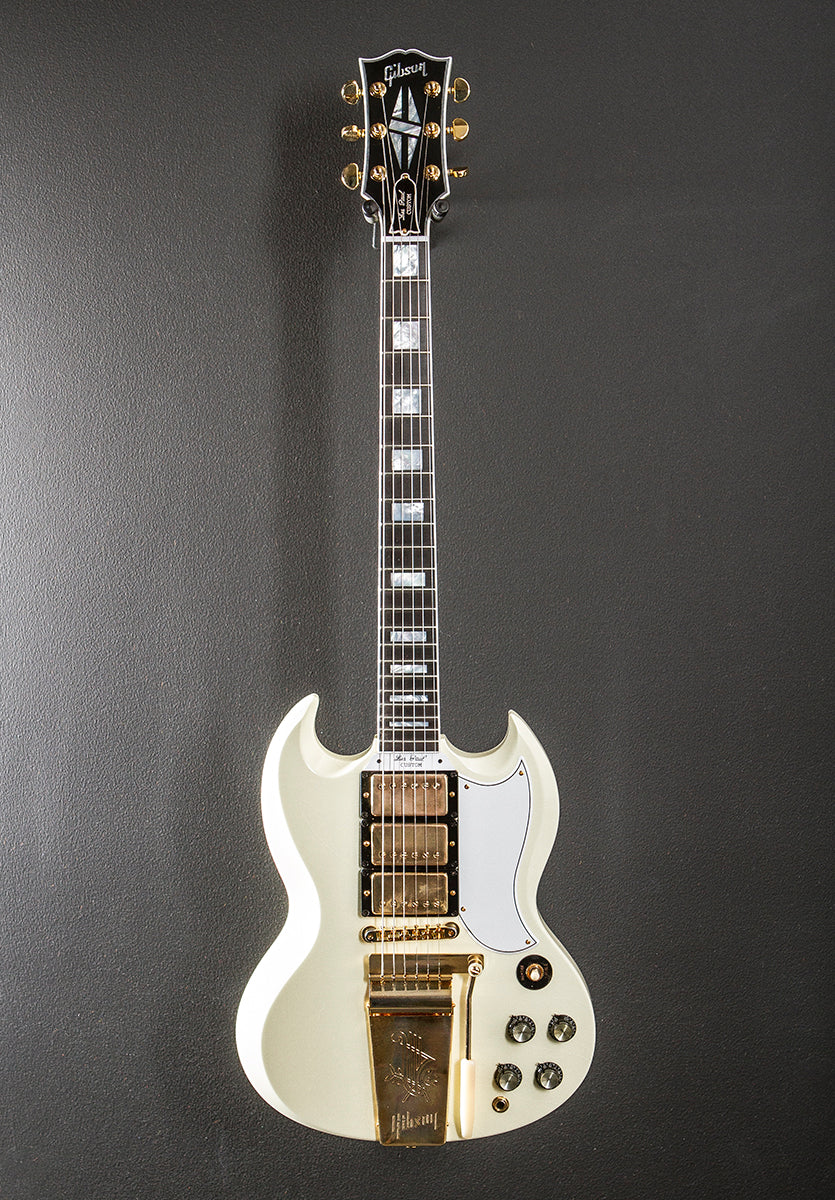 1963 Les Paul SG Custom w/Maestro Vibrola Light Aged - Classic White