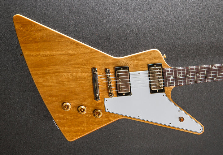 1958 Korina Explorer Reissue (White Pickguard) - Natural