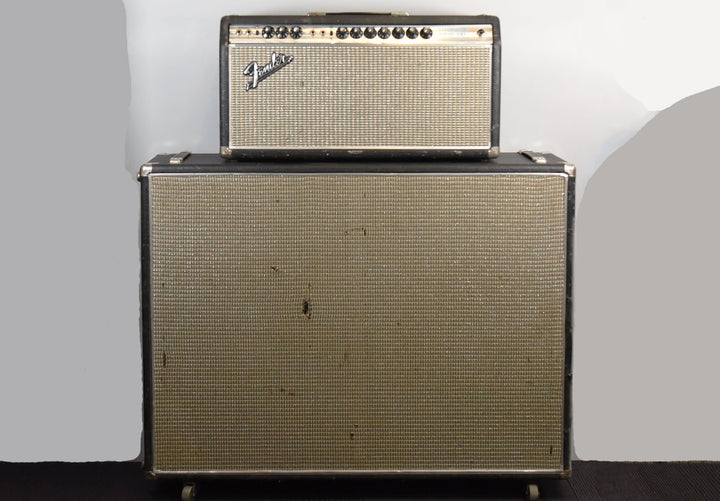 USED Bandmaster Reverb Head and 2x12" Cab, '69