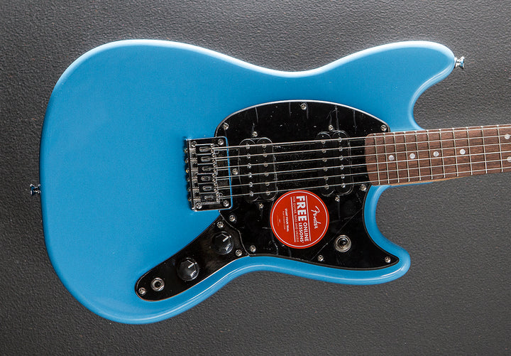 Sonic Mustang HH - California Blue w/Indian Laurel