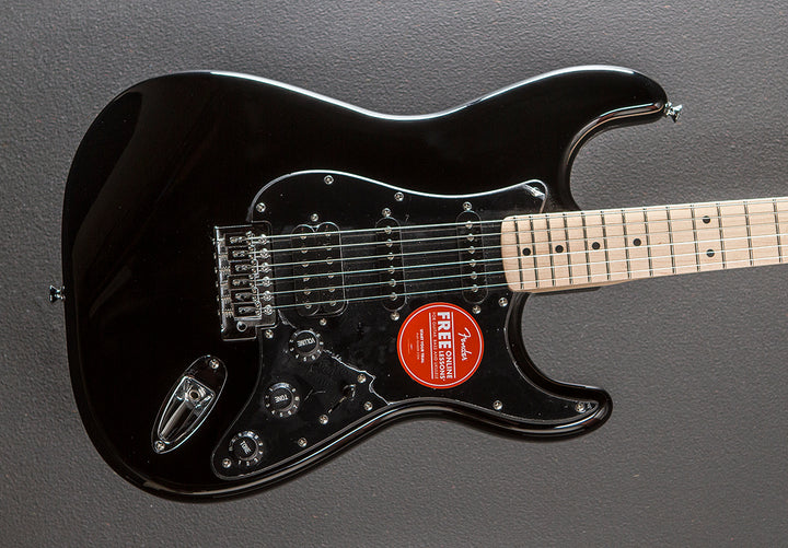 Sonic Stratocaster HSS - Black w/Maple