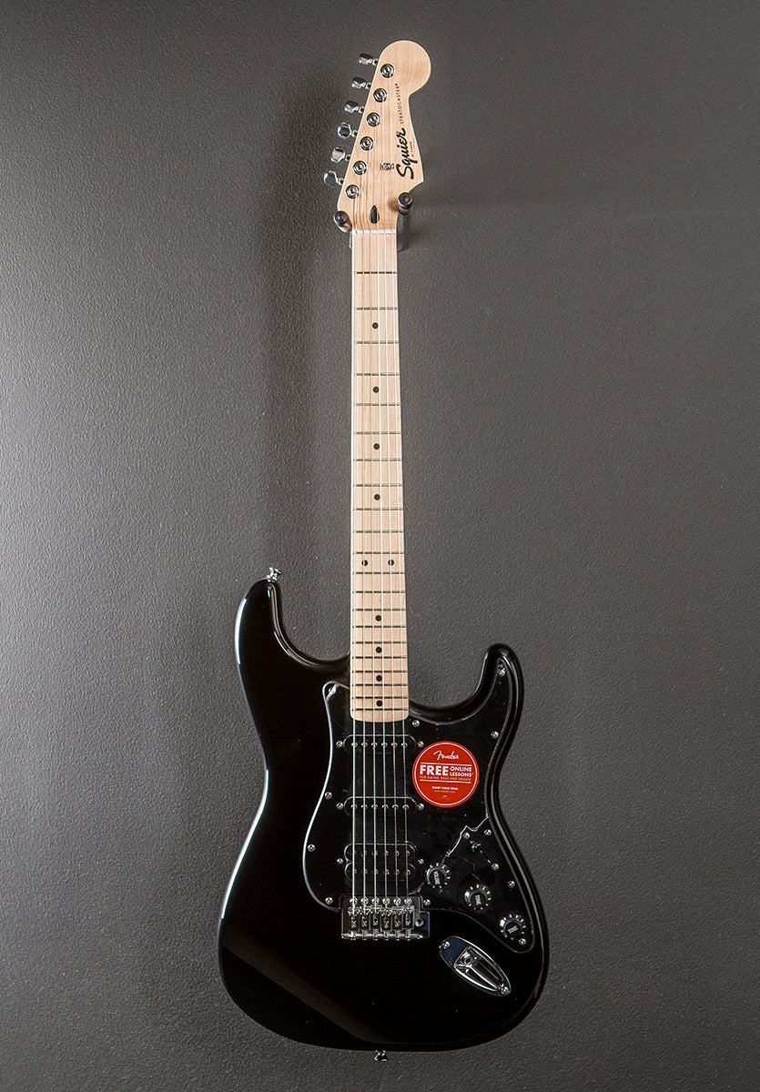 Sonic Stratocaster HSS - Black w/Maple