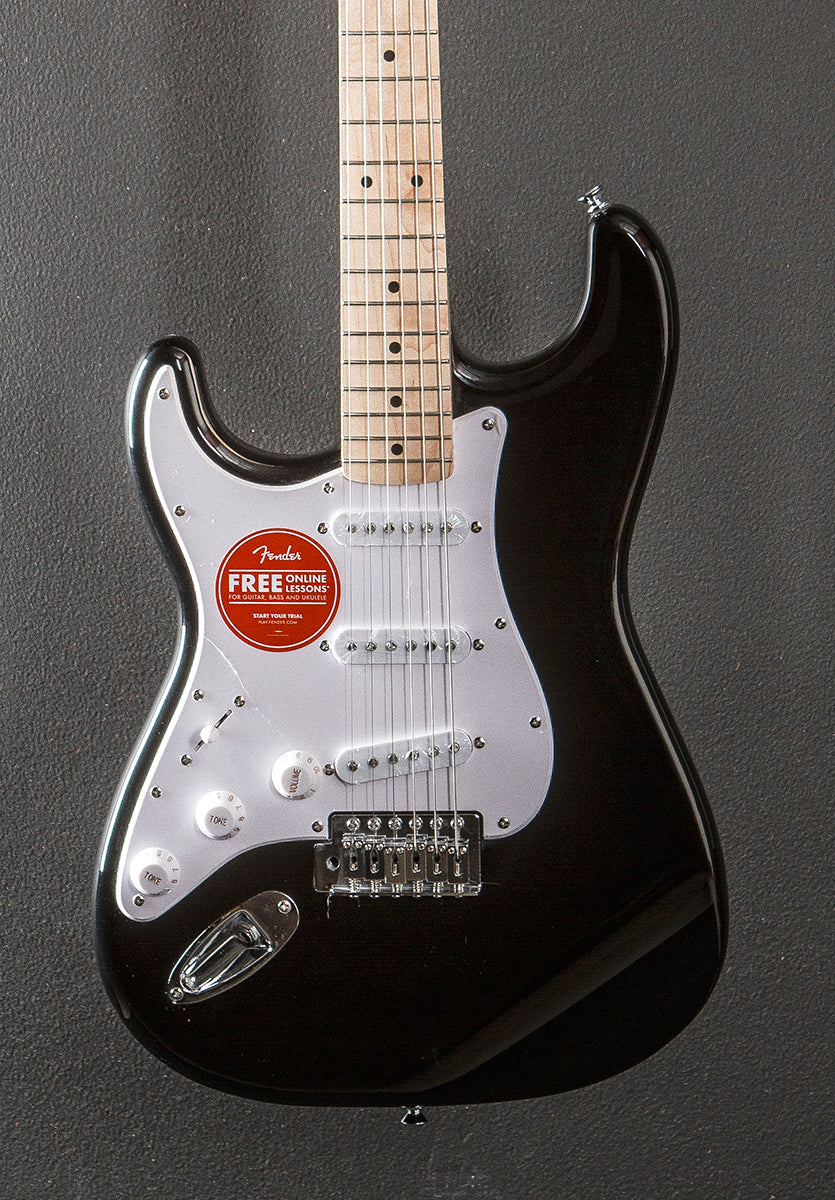 Sonic Stratocaster Left Hand - Black w/Maple