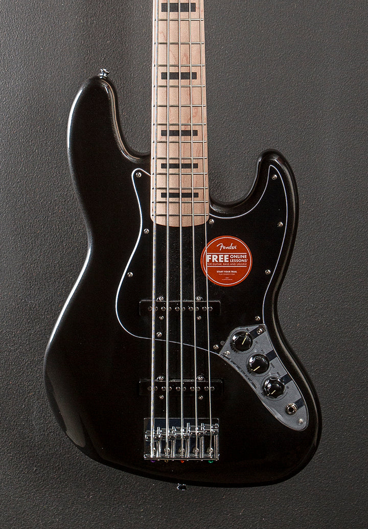 Affinity Series Active Jazz Bass V - Black Metallic w/Maple