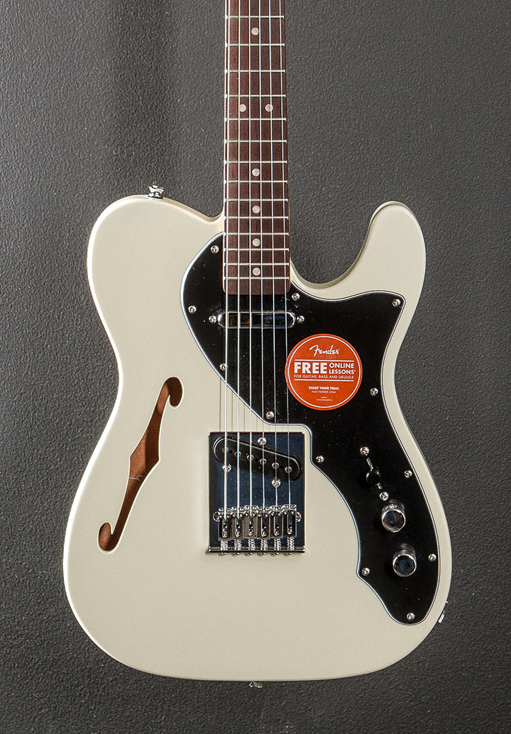 Affinity Series Telecaster Thinline - Olympic White w/Indian Laurel