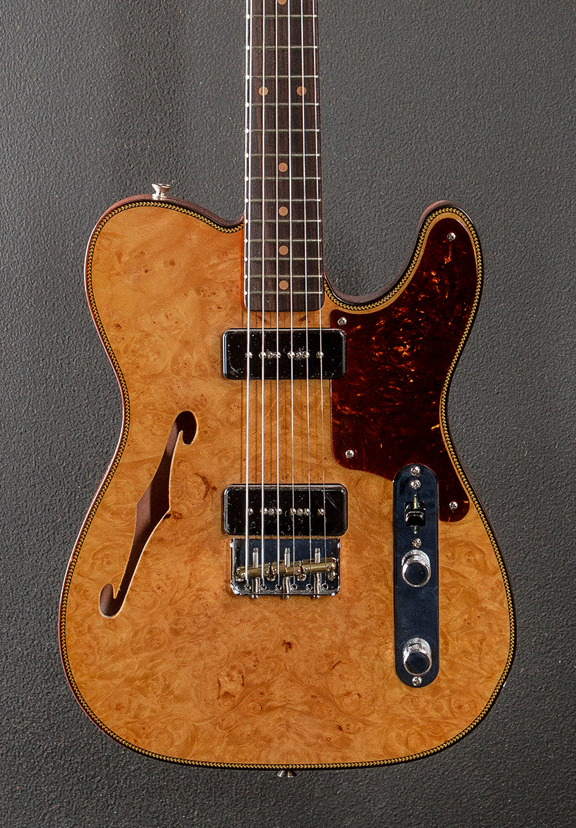 Artisan Dual P-90 Maple Burl  Tele