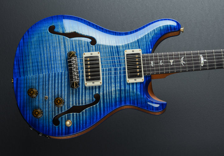 Hollowbody II Piezo 10 Top - Faded Blue Wrap Burst/Natural Middle