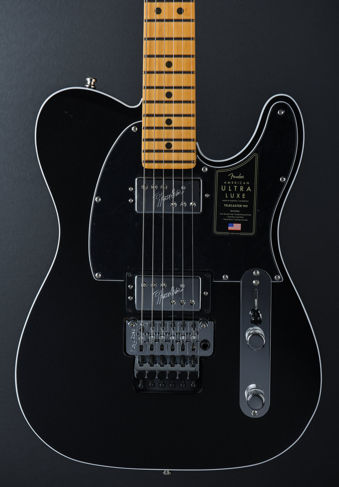 American Ultra Luxe Telecaster Floyd Rose HH - Mystic Black