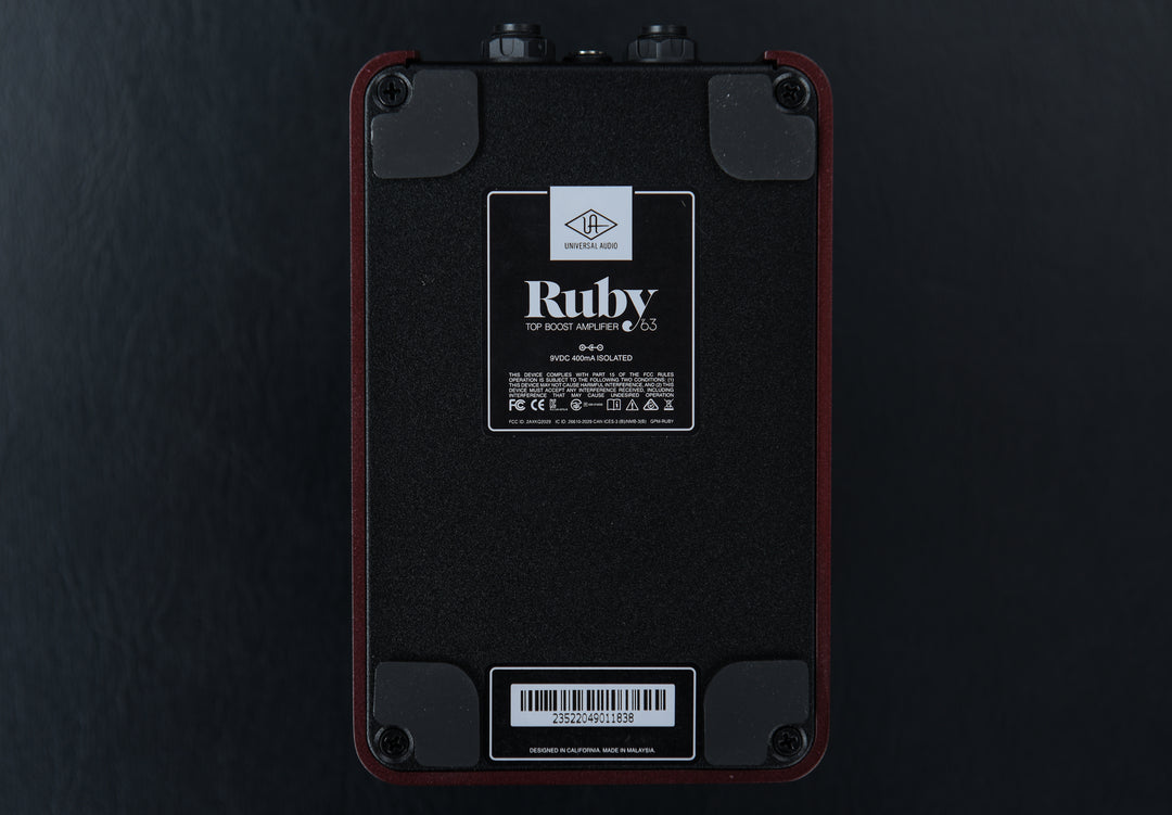 Ruby '63 Top Boost Amplifier Pedal