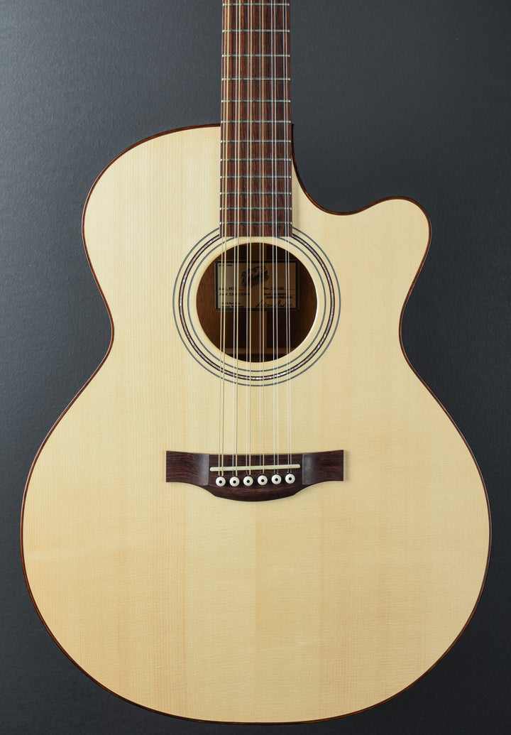 Small Jumbo with Cutaway 12-String, AAA Engelmann Spruce/Mahogany