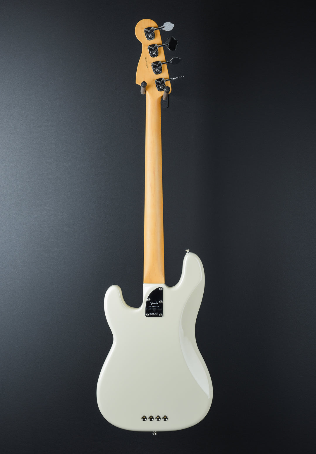 American Professional II Precision Bass - Olympic White w/Maple