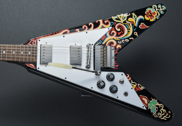 Jimi Hendrix "Love Drops" Flying V Left Hand - Ebony