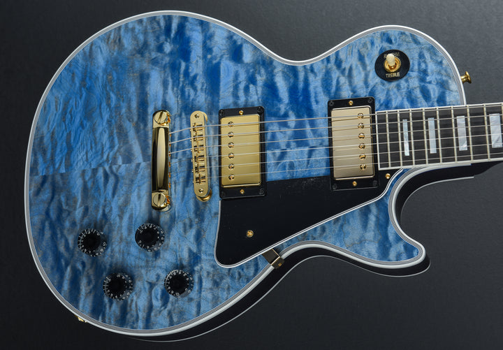 "Made to Measure" Les Paul Custom Quilt - Ocean Blue w/Ebony