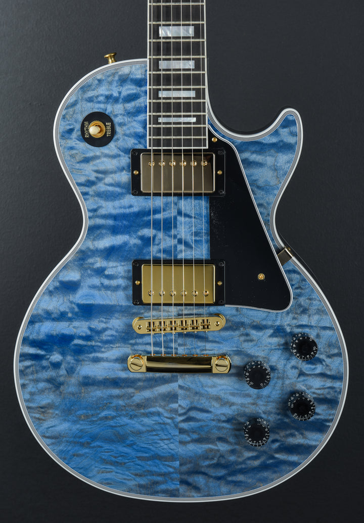 "Made to Measure" Les Paul Custom Quilt - Ocean Blue w/Ebony