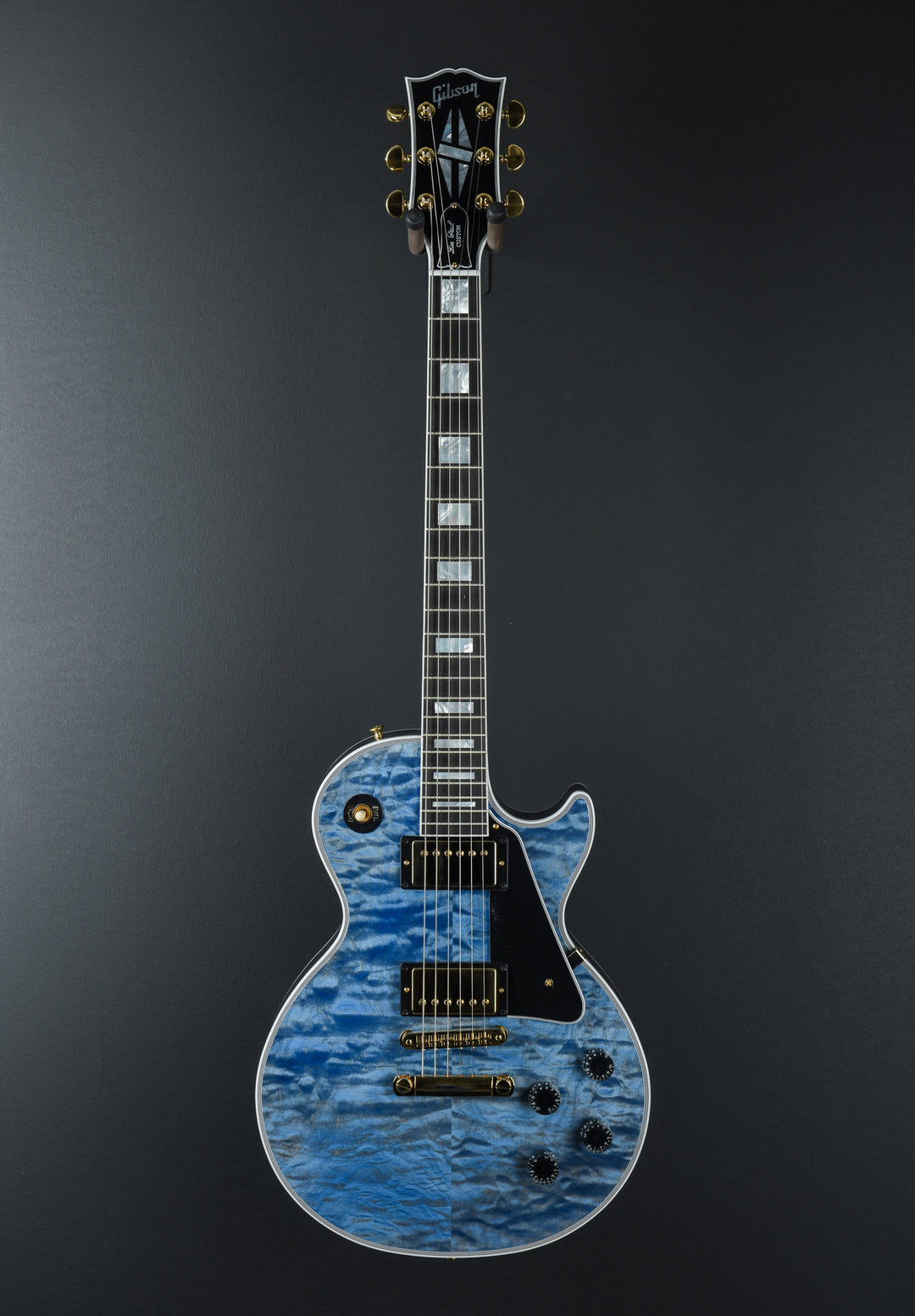 "Made to Measure" Les Paul Custom Quilt - Ocean Blue w/Ebony