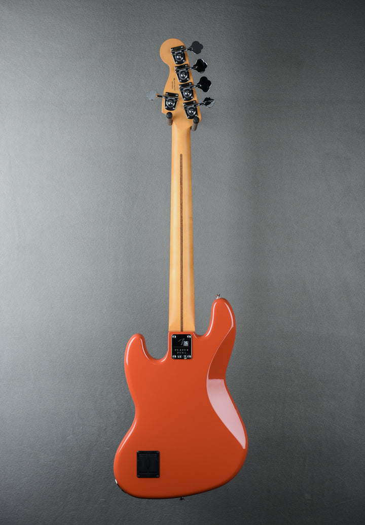 Player Plus Jazz Bass V - Fiesta Red w/Maple