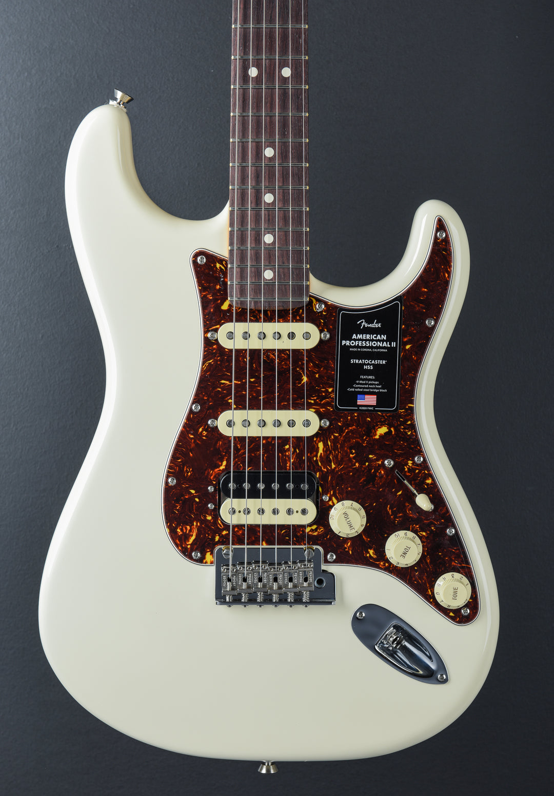 American Professional II Stratocaster HSS - Olympic White w/Rosewood