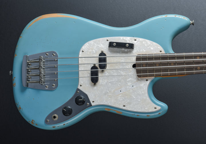 JMJ Road Worn Mustang Bass - Faded Daphne Blue