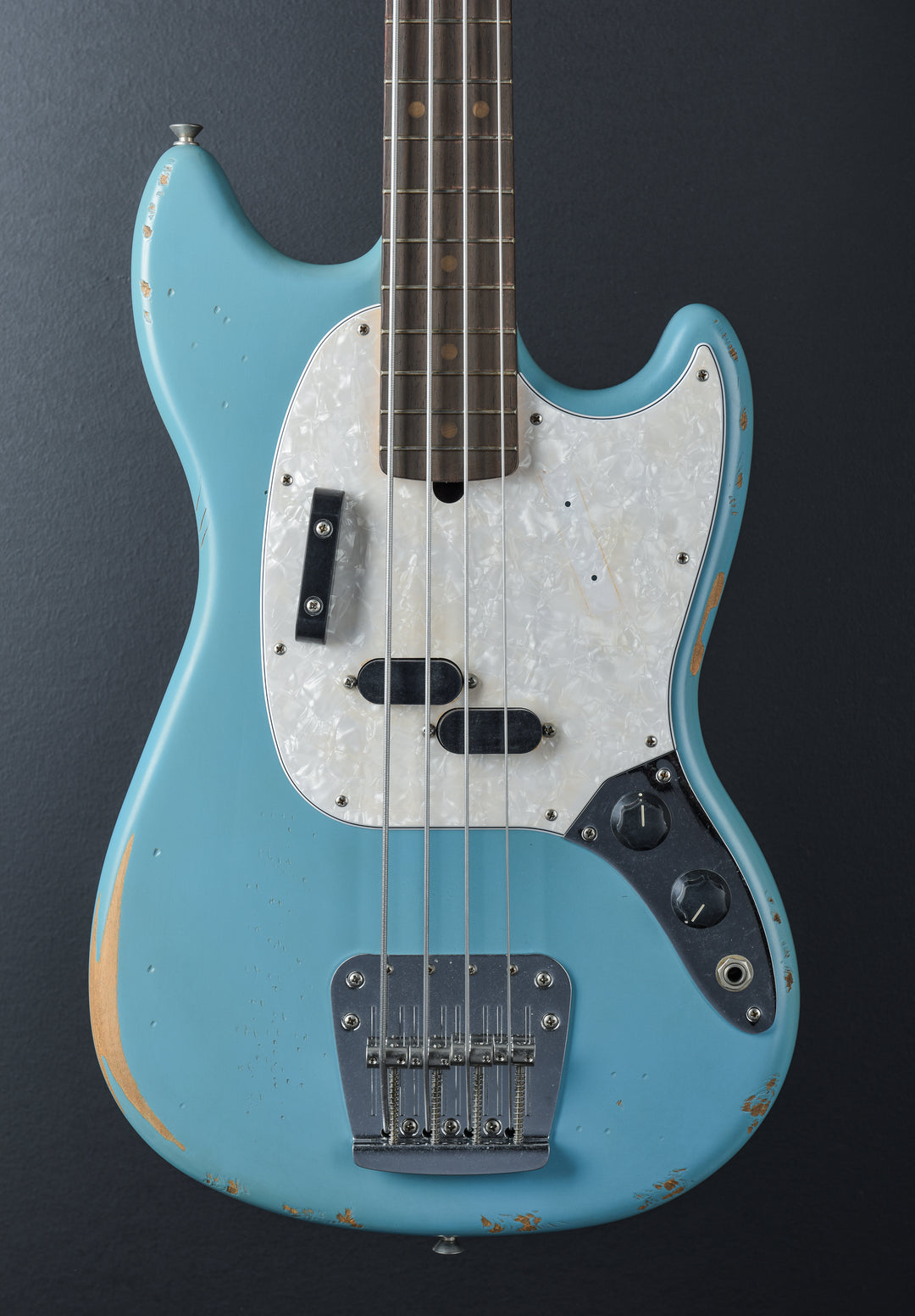 JMJ Road Worn Mustang Bass - Faded Daphne Blue