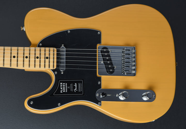 Player Telecaster Left Hand – Butterscotch Blonde w/Maple