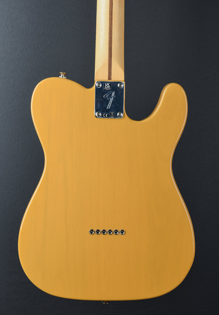 Player Telecaster Left Hand – Butterscotch Blonde w/Maple